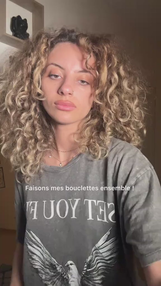 styling my curls today